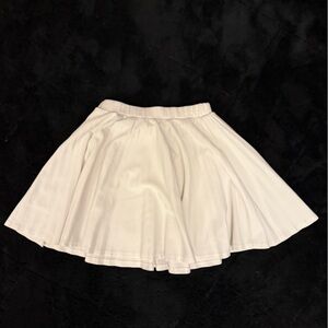 White Soprano small pleaded skirt